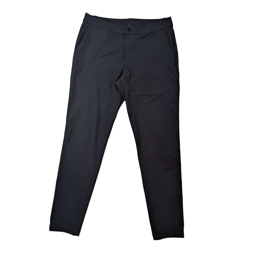 Lululemon Commission Slim Fit Pants Mens 32x31 Black Warpstreme LM5AQZS